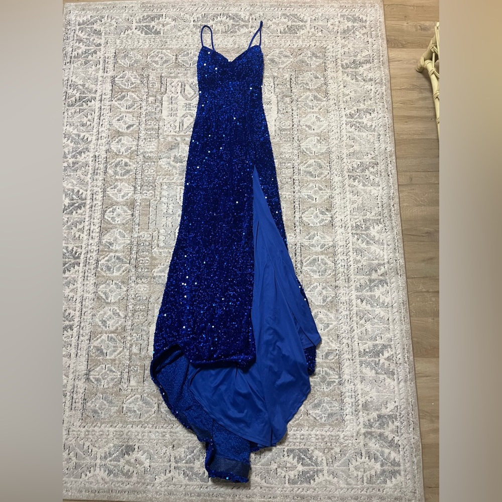 Aspeed Royal Blue Sequin Dress